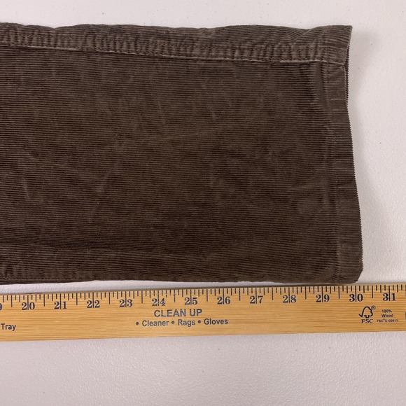LL Bean Pants 34x30 Mens Corduroy Standard Fit Dark Brown VGUC - Picture 6 of 9